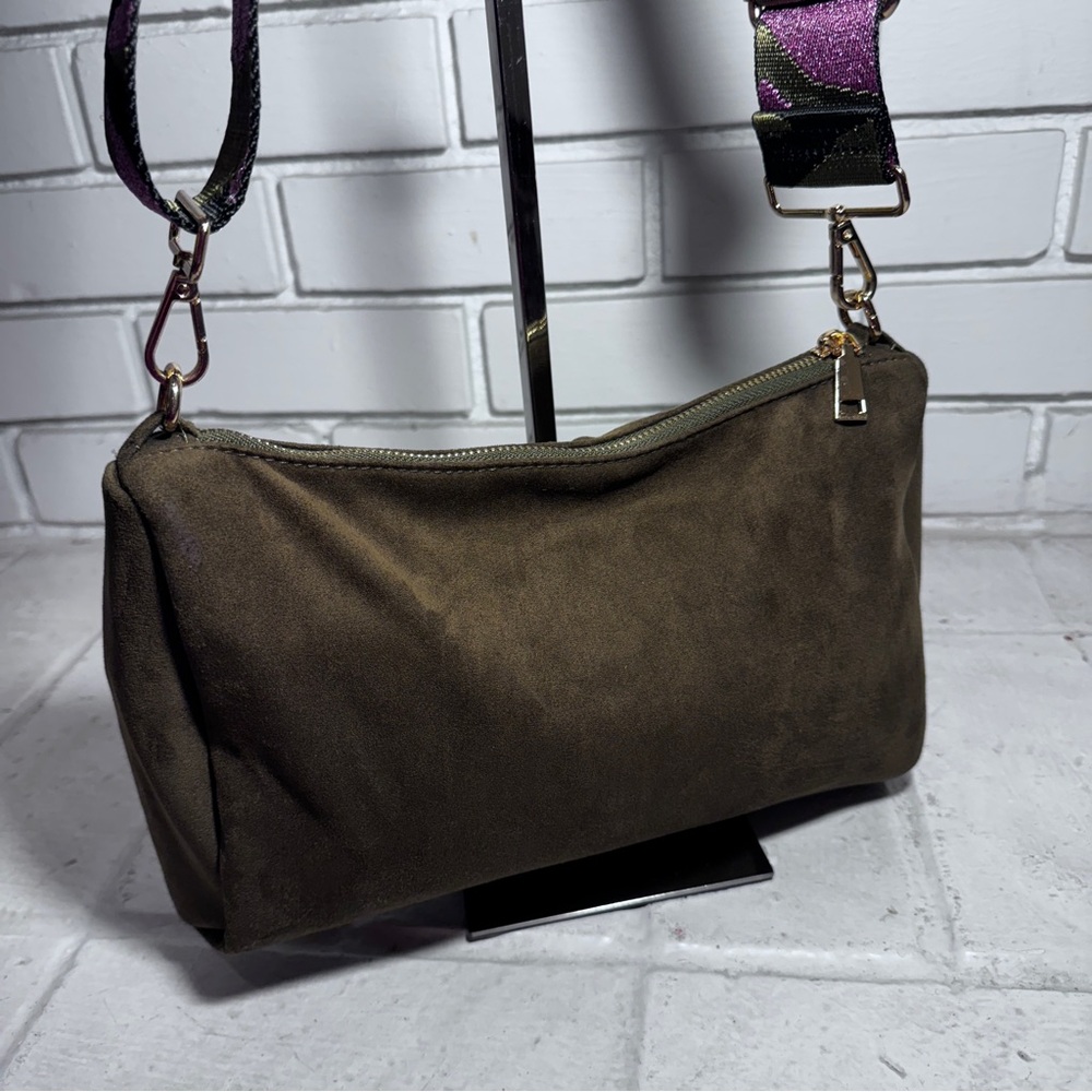 Like new sling back purse with colorful wide strap by ah-dorned